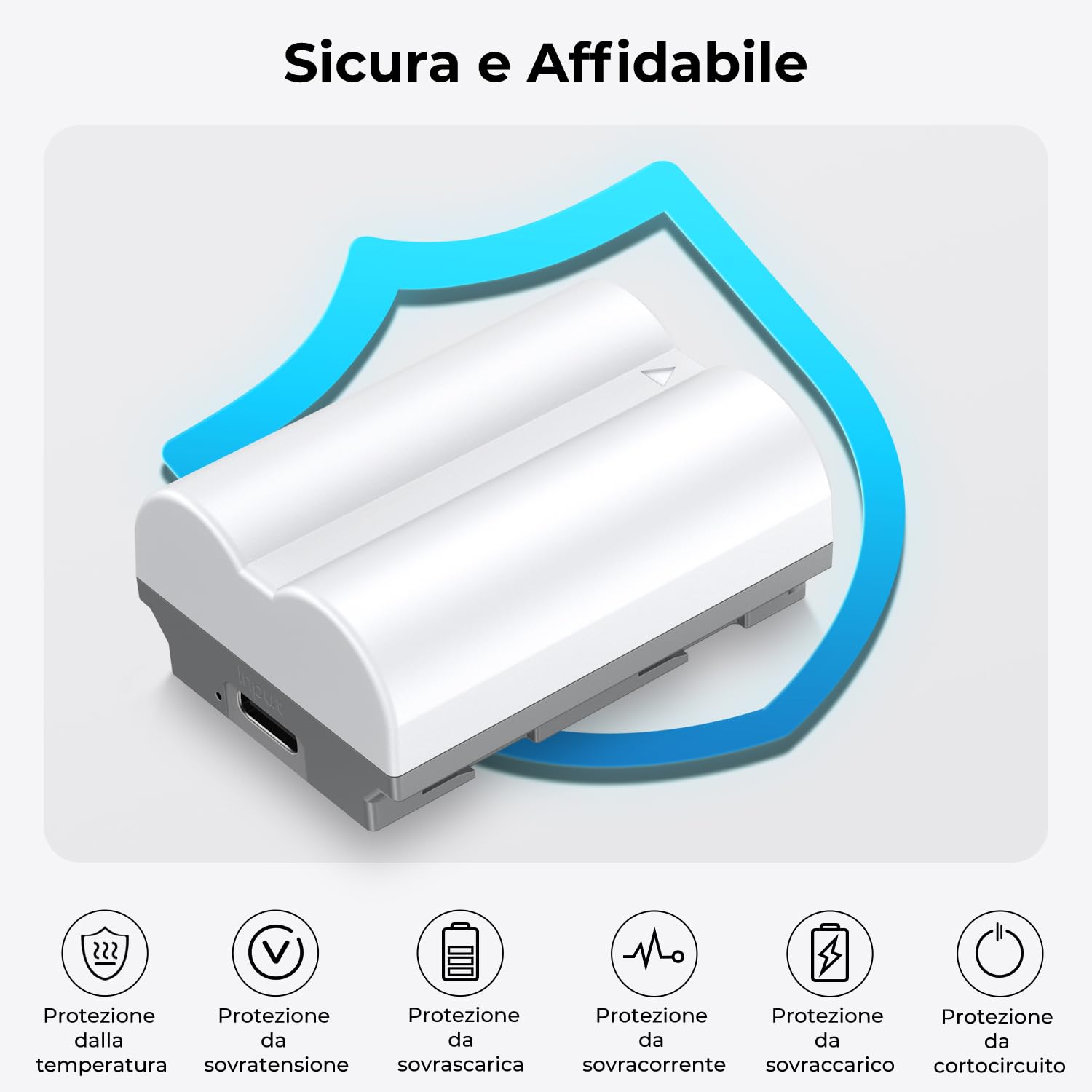 K&F Concept Batteria NP-W235 Per Fujifilm Con Ricarica USB-C | 2400mAh | Compatibile X-T5, X-T4, X-H2S