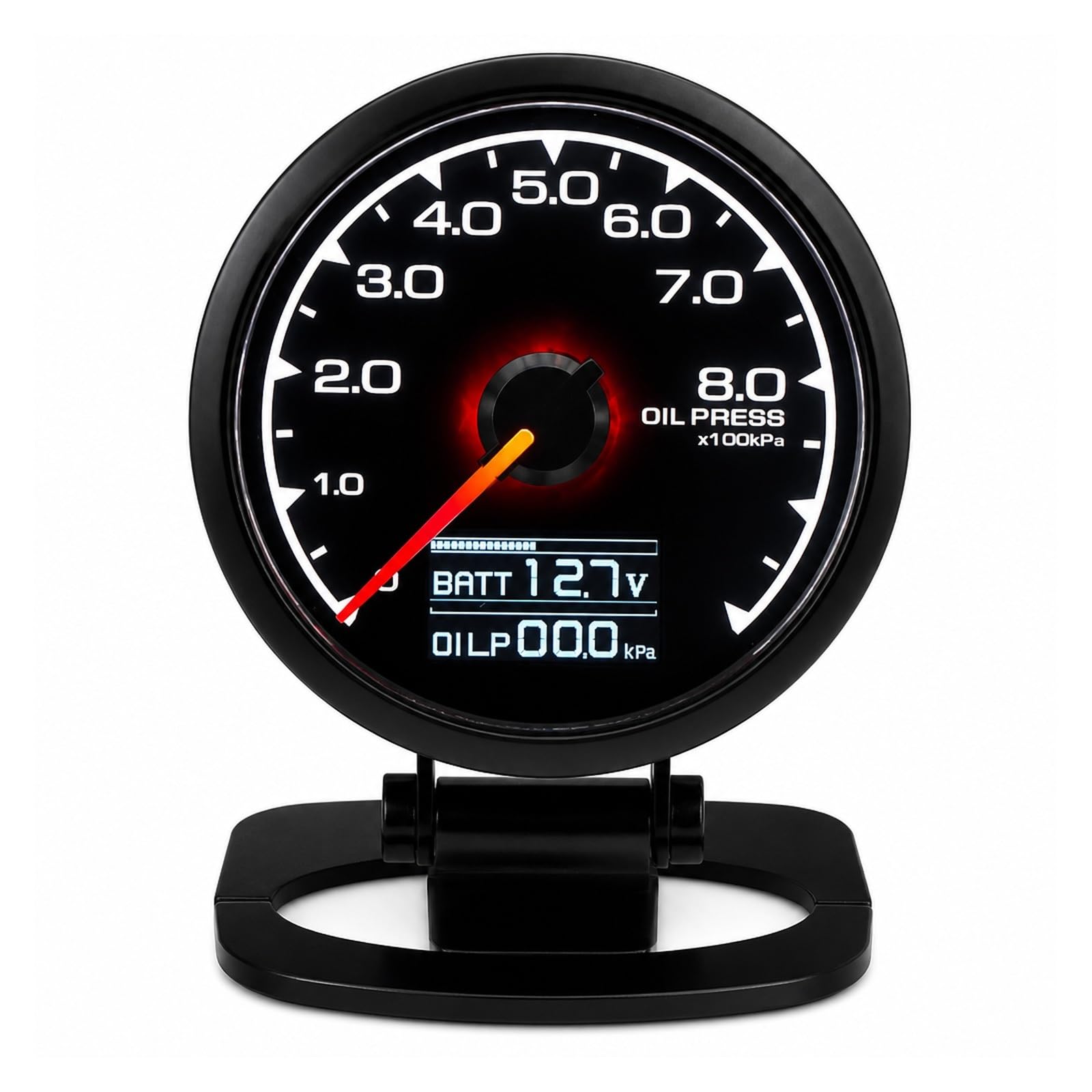 Ciśnieniomierz, Cyfrowy Wskaźnik Samochodowy LCD 62 Mm DF61204 | Turbine