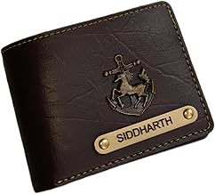 Shopforu 4Customize Leather Men's Gift Set with Name Engrave and Charm | Personalized Valentine's Day Gift for Boyfriend and Husband | Birthday Gift for Men |Raksha bandhan