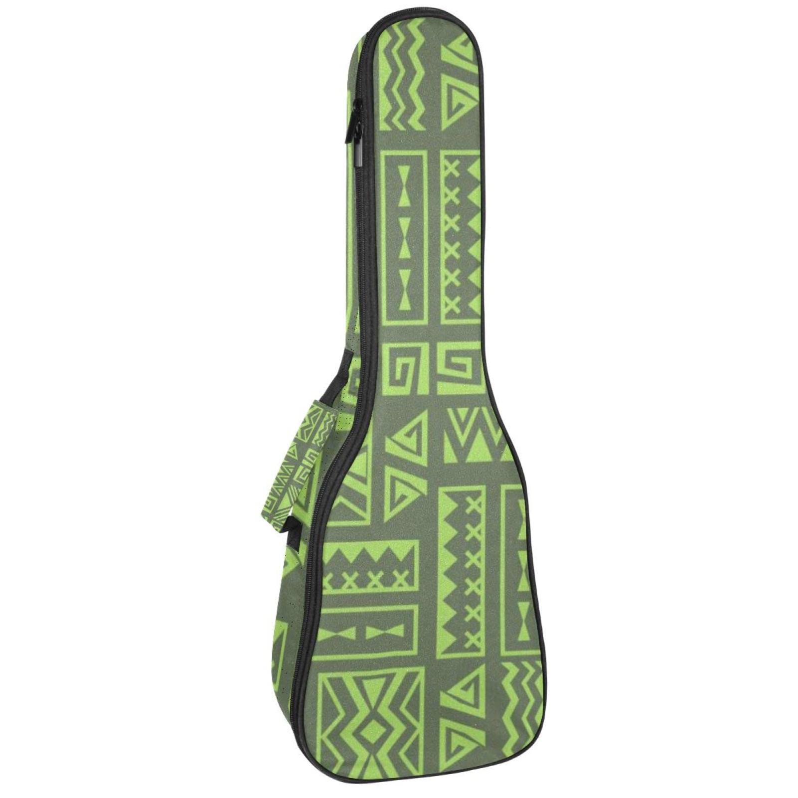Sac ukulélé concert et soprano 10mm vert bohème robuste - 7