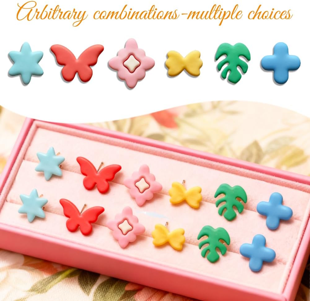 ORIGACH 26 Pcs Small Stud Polymer Clay Cutters Set