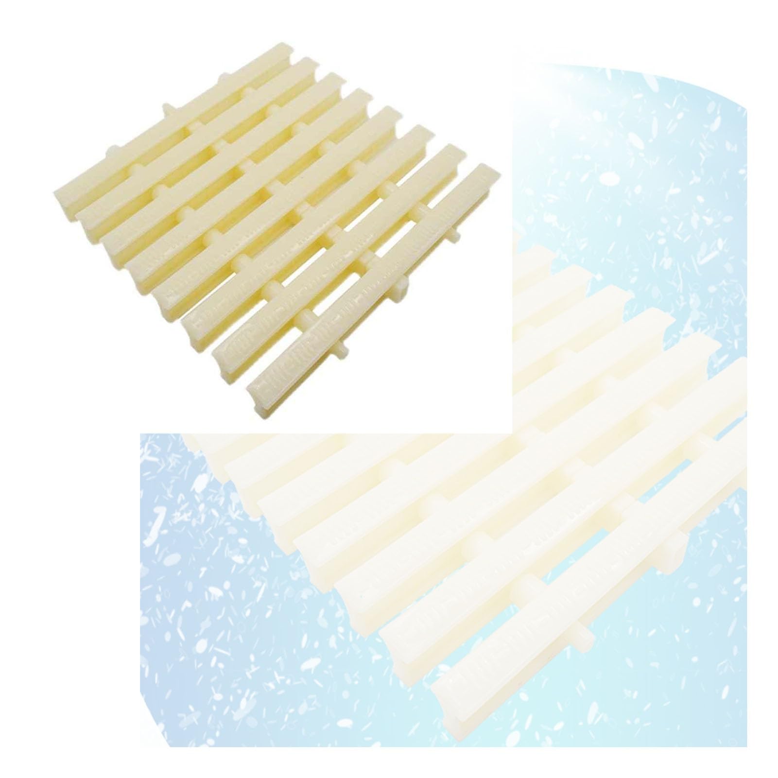 Grille de drainage de piscine plastique robuste allée patio lot de 10 pièces