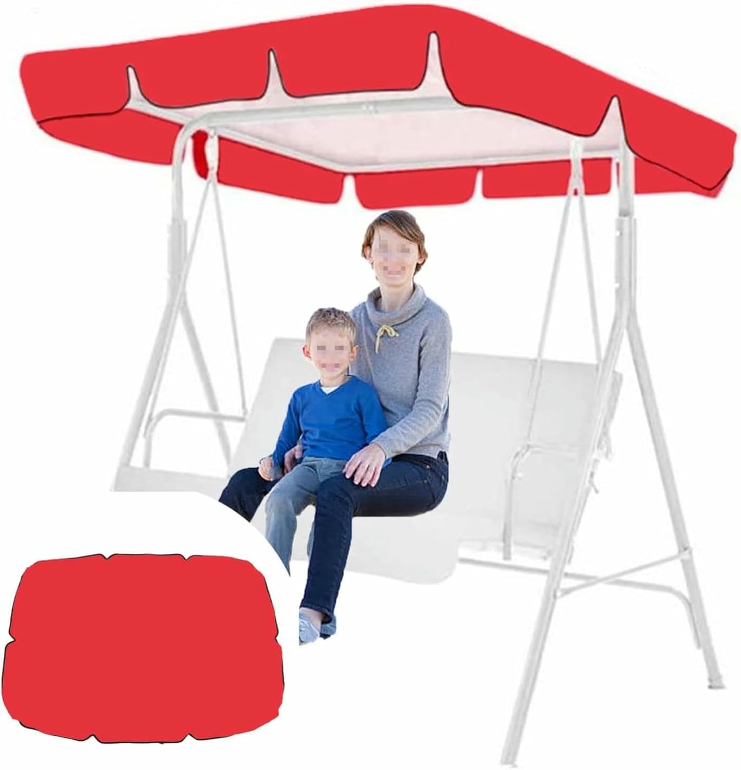 Universal Sunroof for Swing Awning Covers for Swings Replacement Awning for Garden Swing, Outdoor Waterproof Awnings (Includes Only Replacement Tarps)~/