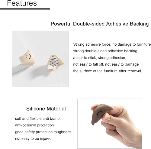 Miniatura 10 de Protector de esquina de nubes sonrientes, protector de esquina suave, protector de esquina de seguridad para niños, protector de esquina de dibujos