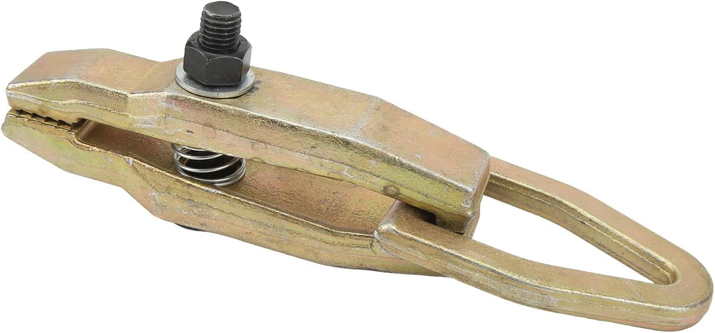 Auto Body Pulling Clamp, Compact Collision Panel Repair Serrated Jaws Self Tightening Frame Grip Heavy Duty for Cars Buses RVs