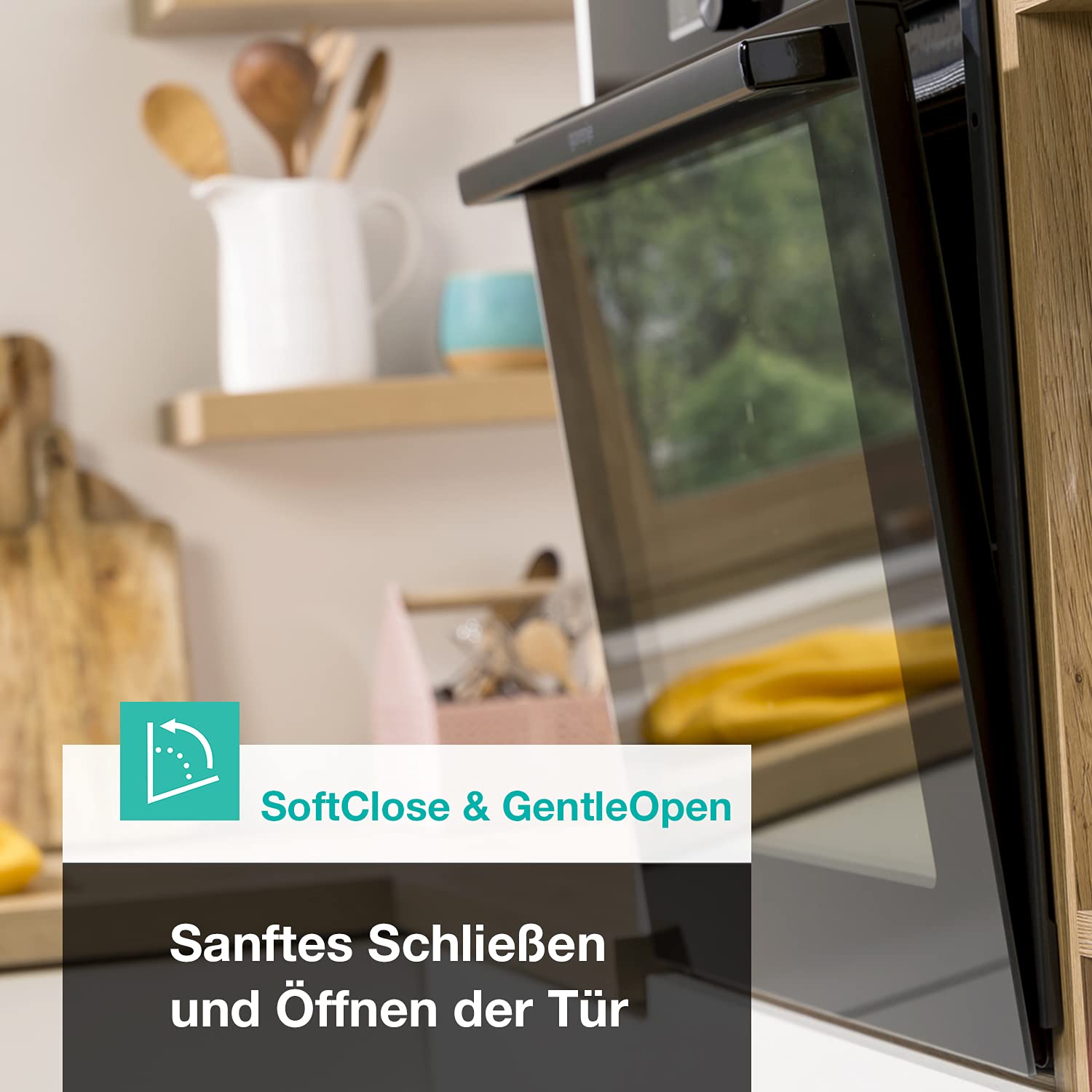 Gorenje Einbauherd-Set Heißluft 77L Glaskeramik-Kochfeld Inox ExtraSteam GentleClose EcoClean AirFry PizzaMode PerfectGrill Teleskopauszüge