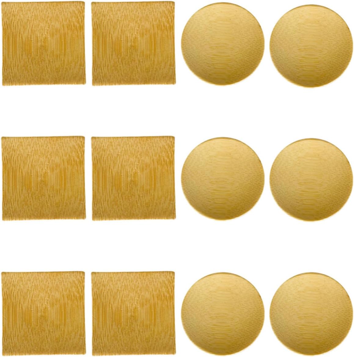 12pcs Snack Plates and Seasoning Dishes Set, Square round Small Food Plates, Eco-friendly Side Dish Bowls for Home Dining and Entertaining Random Color