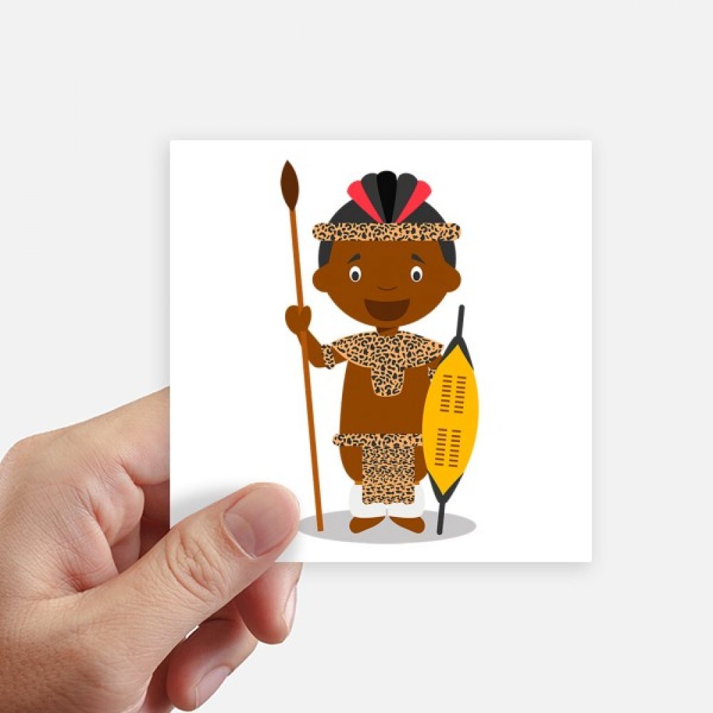 Autocollant portable et moto Afrique du Sud DIYthinker sticker carré 8 pièces