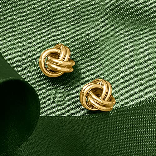 Ross-Simons 14Kt Yellow Gold Love Knot Stud Earrings #TOP7