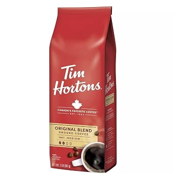Tims Hortons Original Blend Ground Coffee, Medium Roast, 32 oz.