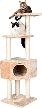 Aeromark 3 Tier Cat Tree, Armarkat Real Wood Scratch furniture A5201, Beige