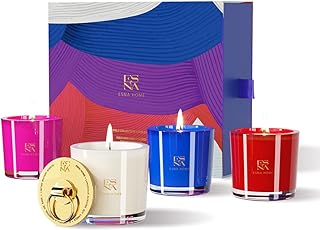 Luxury Scented Candle Set 4 All Natural Soy Aromatherapy Candle Gift Set...
