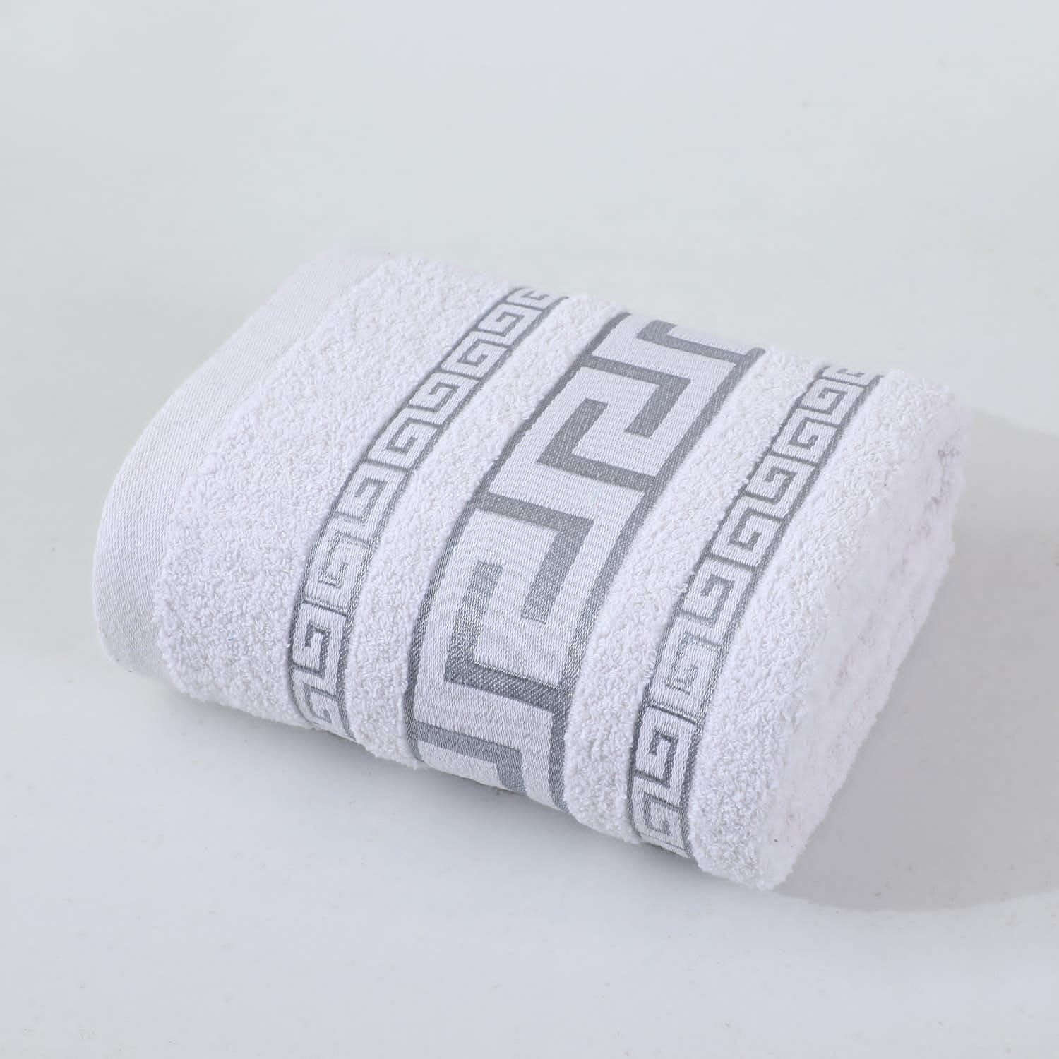 HAMTHEL Signature Grecian Bath Towel 80x160cm Luxury 100 Cotton Ultra Soft Absorbent Modern Hotel-Style Towel 1 Oversized Towel