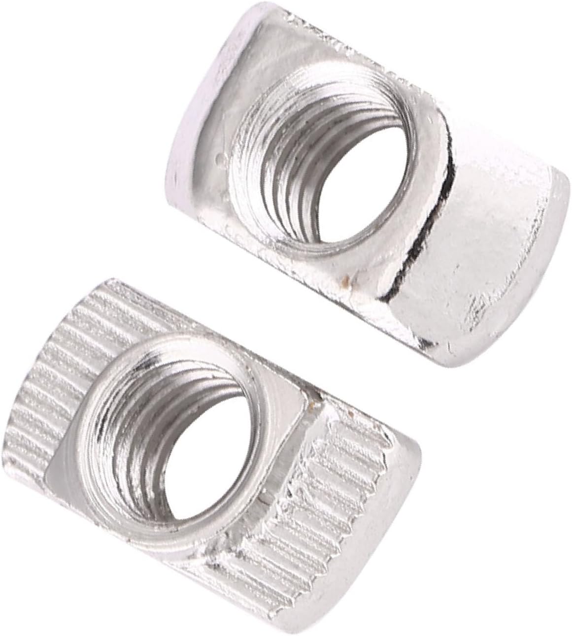 Generic 50pcs Plated Carbon Steel Hammer Head Nut, for Aluminum Profile, with High Hardness and Long Service Life (European Standard 40-M8*19.5 * 10)