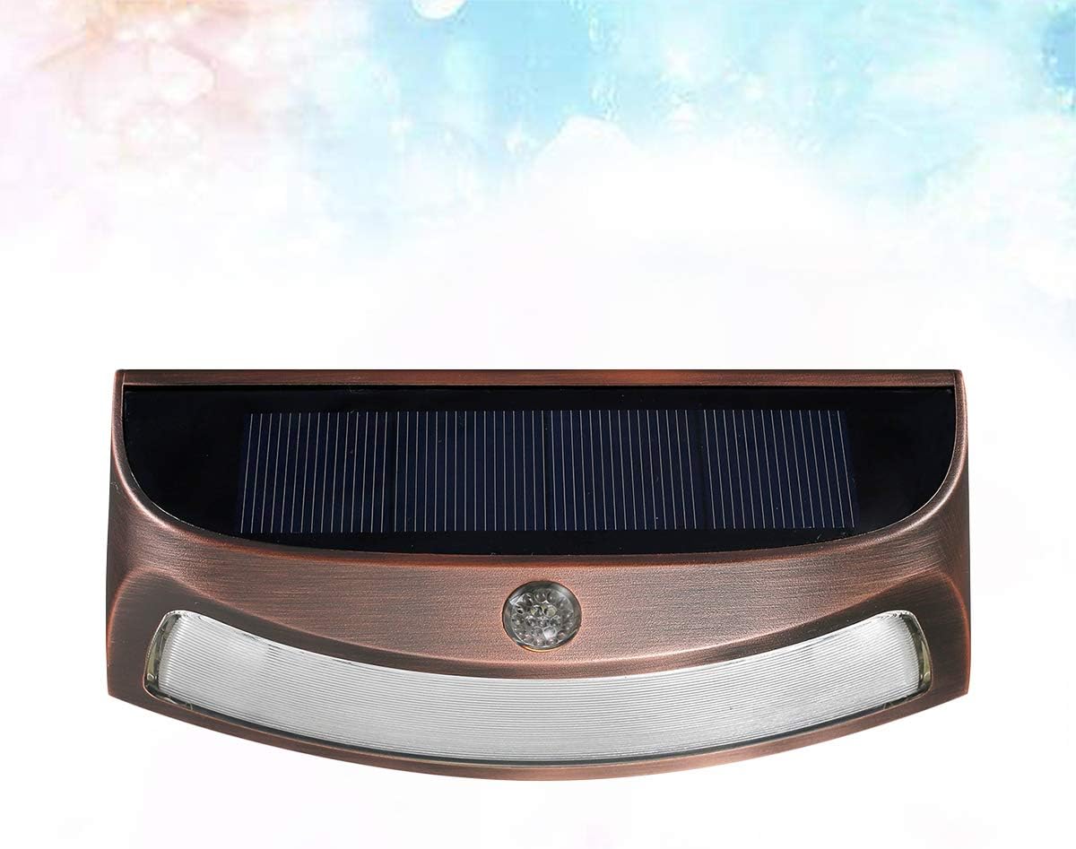 SOLUSTRE 2pcs Led Sconces Lighting Motion Sensor Light Human Induction Solar Power Lamp Wall Night Solar Lamp Outdoor Fence s Solar Porch Wall Simple