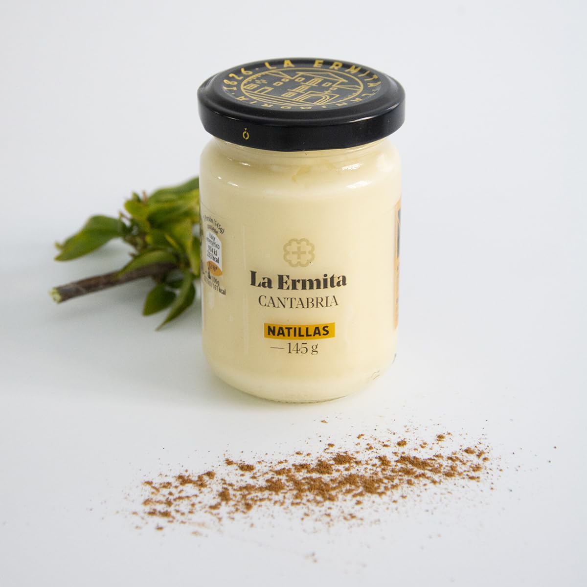 LA ERMITA Natillas Postre Lácteo Cremoso con Yema de Huevo Canela y Limón Sin Gluten 145 g Pack 6