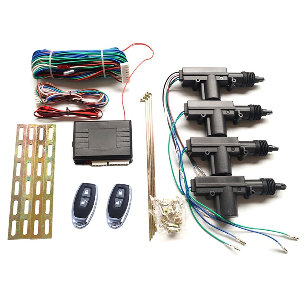de Centralizado EléCtrico para 4 Puertas, Kit Universal de Acceso Sin Llave con ConversióN una Control Remoto.