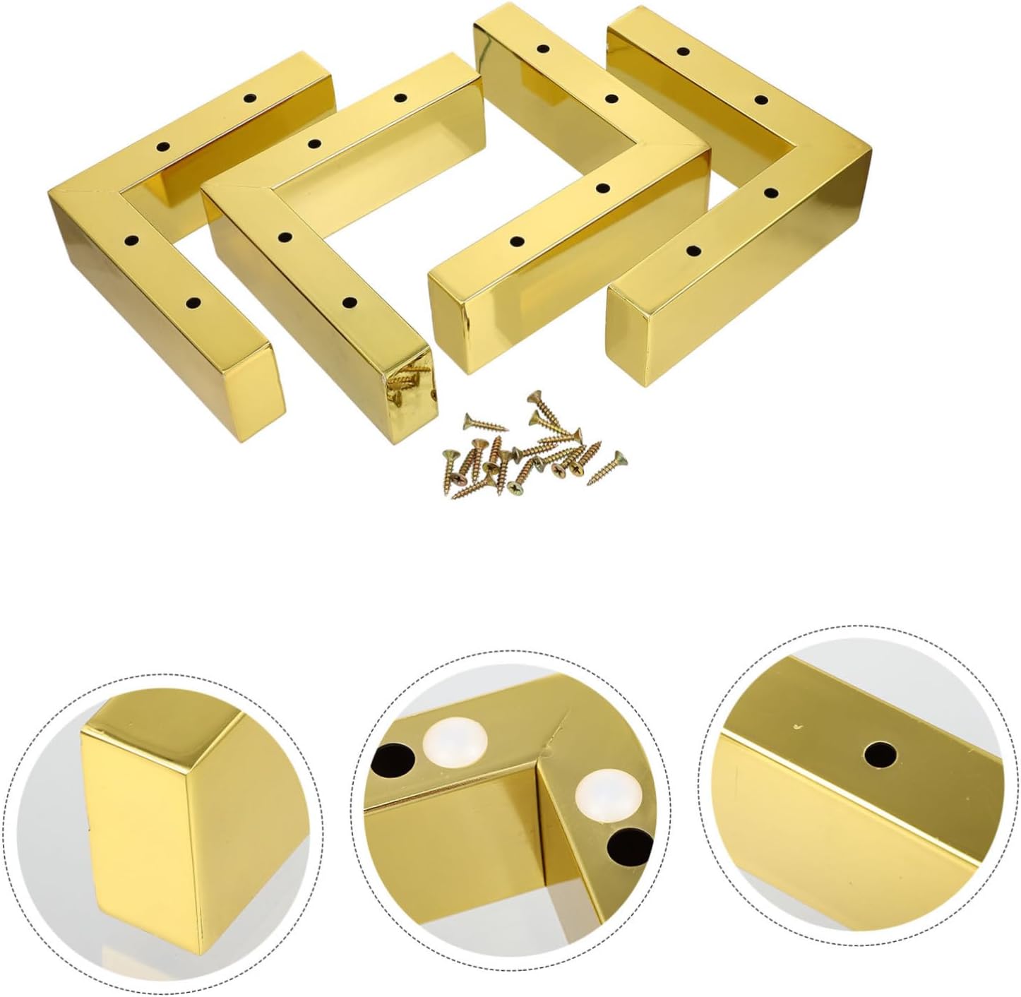 1set Furniture Risers Padded Feet Bed Table and Chair Height Lift Pads for Floor and Reduction for Sofas Cabinets and More