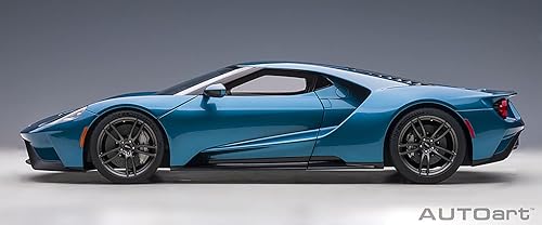 Miniatura 3 de Autoart 2017 Ford GT Liquid Blue Metallic 1/12 Modelo de coche