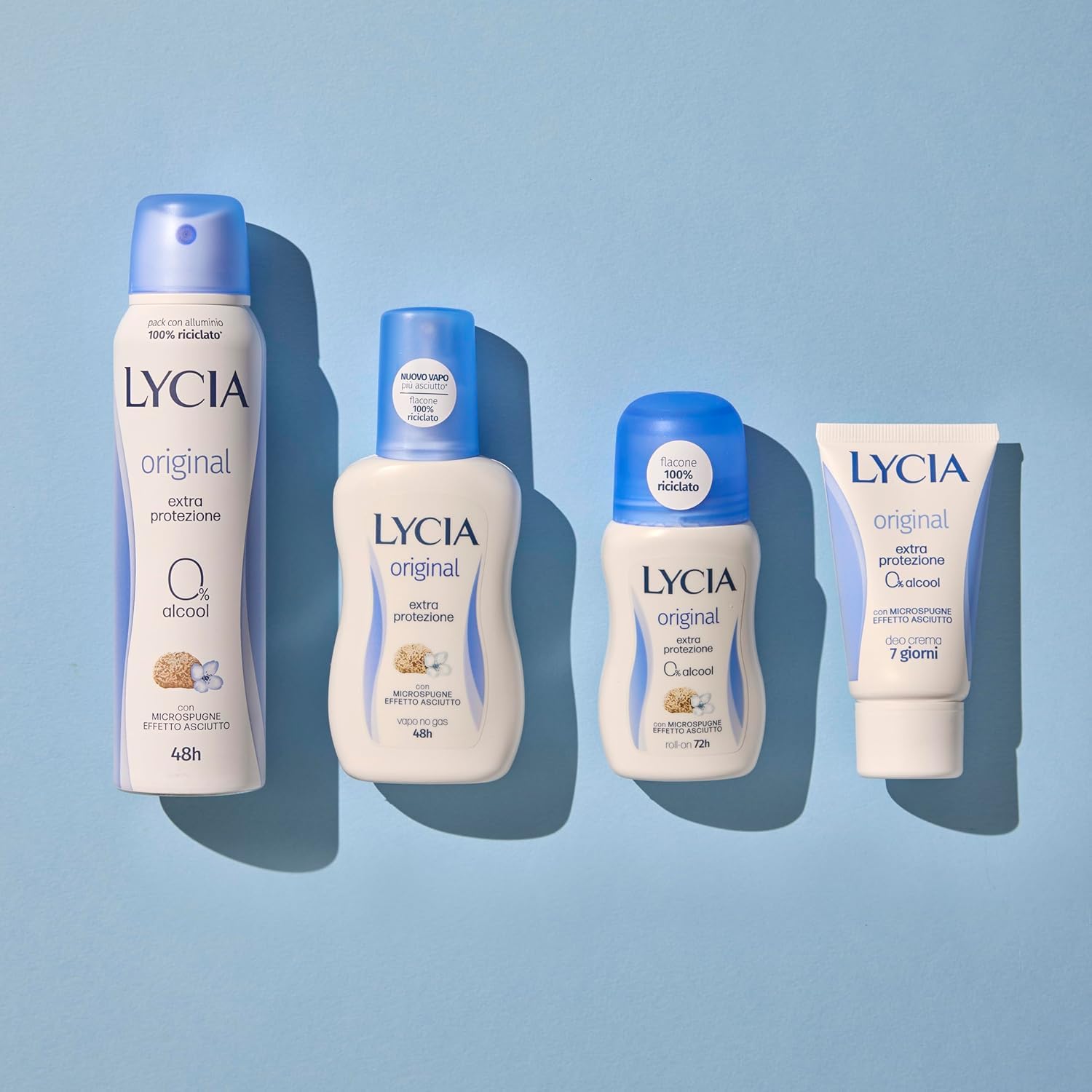 Set 12 LYCIA Deodorante Spray 75 Original-Neutro 53031 Cura E Igiene Del Corpo