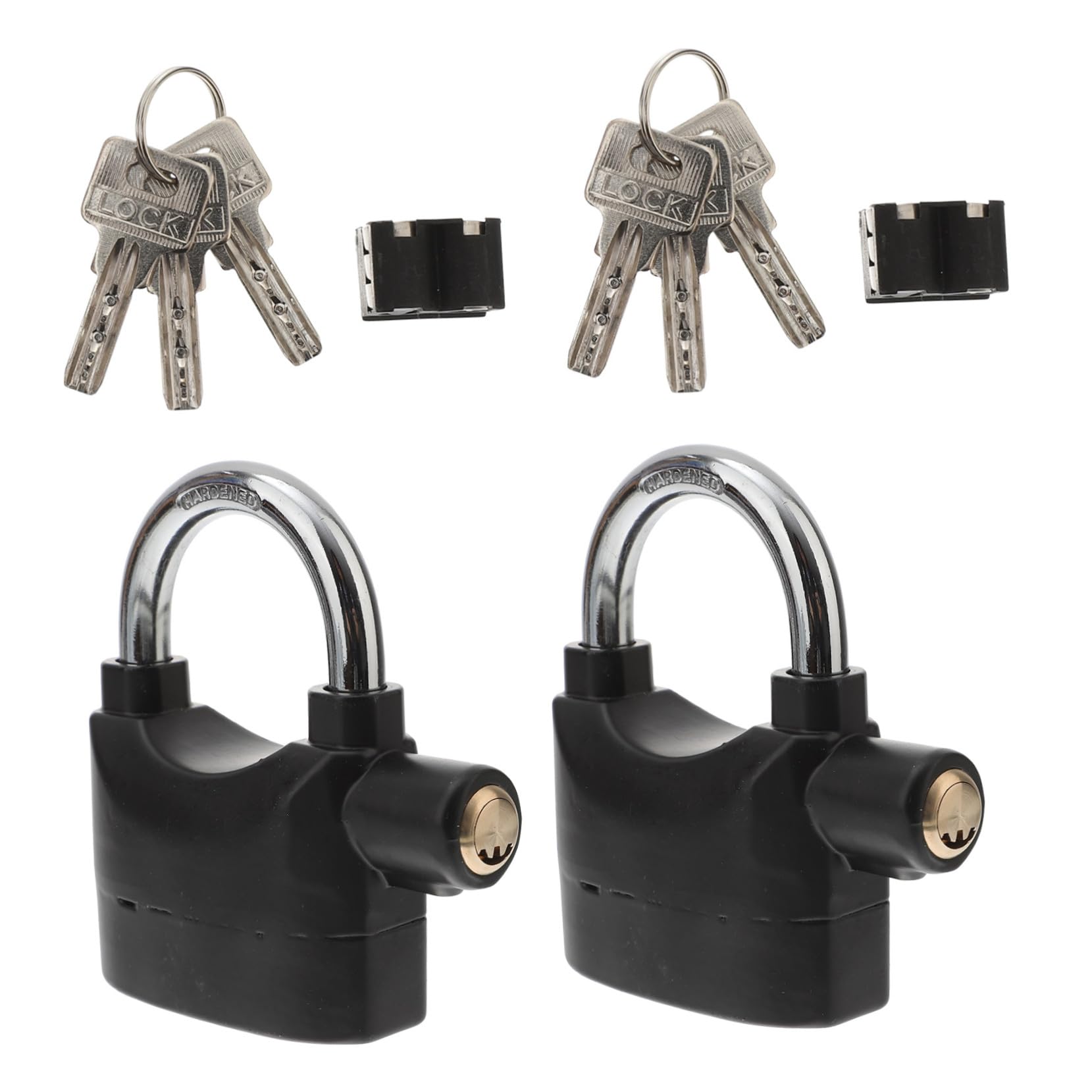2 Piezas Candado de Alarma, Aleación de Aluminio, para Bicicleta