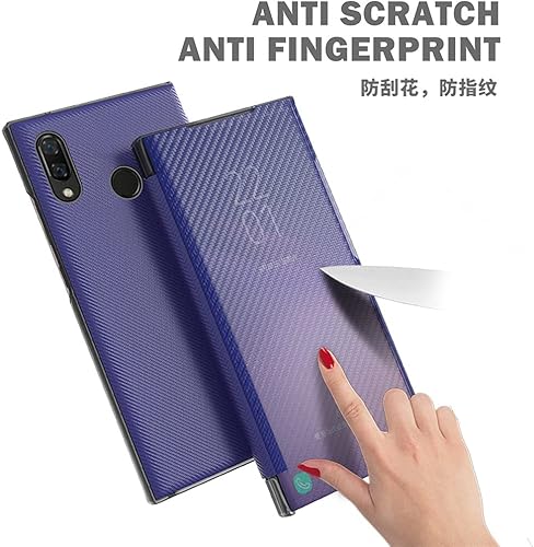 Miniatura 4 de IVY Poco X3 Funda cartera para Poco X3 Textura de fibra de carbono Ultra Slim Flip Cover Case con soporte para Xiaomi Poco X3Poco X3 NFCPoco X3 Pro