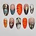 Free style 3D Handmade Press on nails, Long Short Press Nails Tips Full Cover 10Pcs Free style 3D Press on Nails Fake Nails 3D Easy Wear