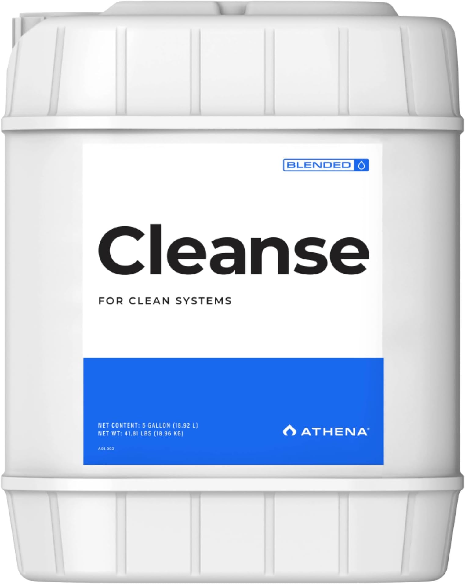 Blended Cleanse | Plant-Safe System Cleaner for Hydroponics | Descaler Solution & Irrigation Line Cleaner | 5 Gallon