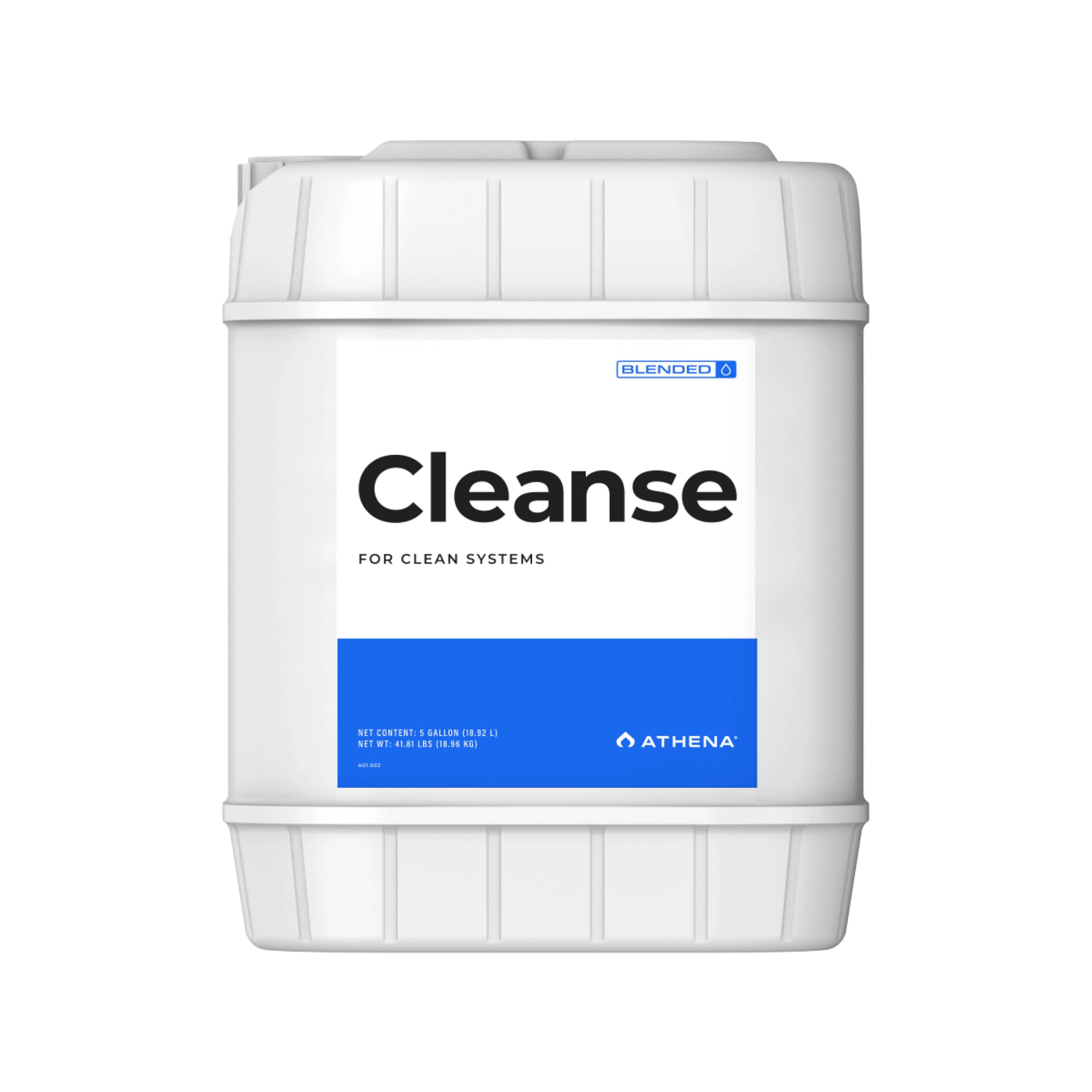 Athena Blended Cleanse | Plant-Safe System Cleaner for Hydroponics | Descaler Solution & Irrigation Line Cleaner | 5 Gallon