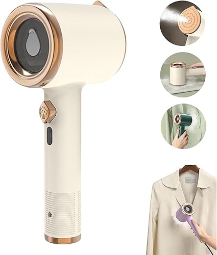 Miniatura 1 de Mini plancha de vapor, plancha de vapor portátil de mano, vaporizador de ropa de viaje 2 en 1 con aerosol, plancha para seco y húmedo, mini