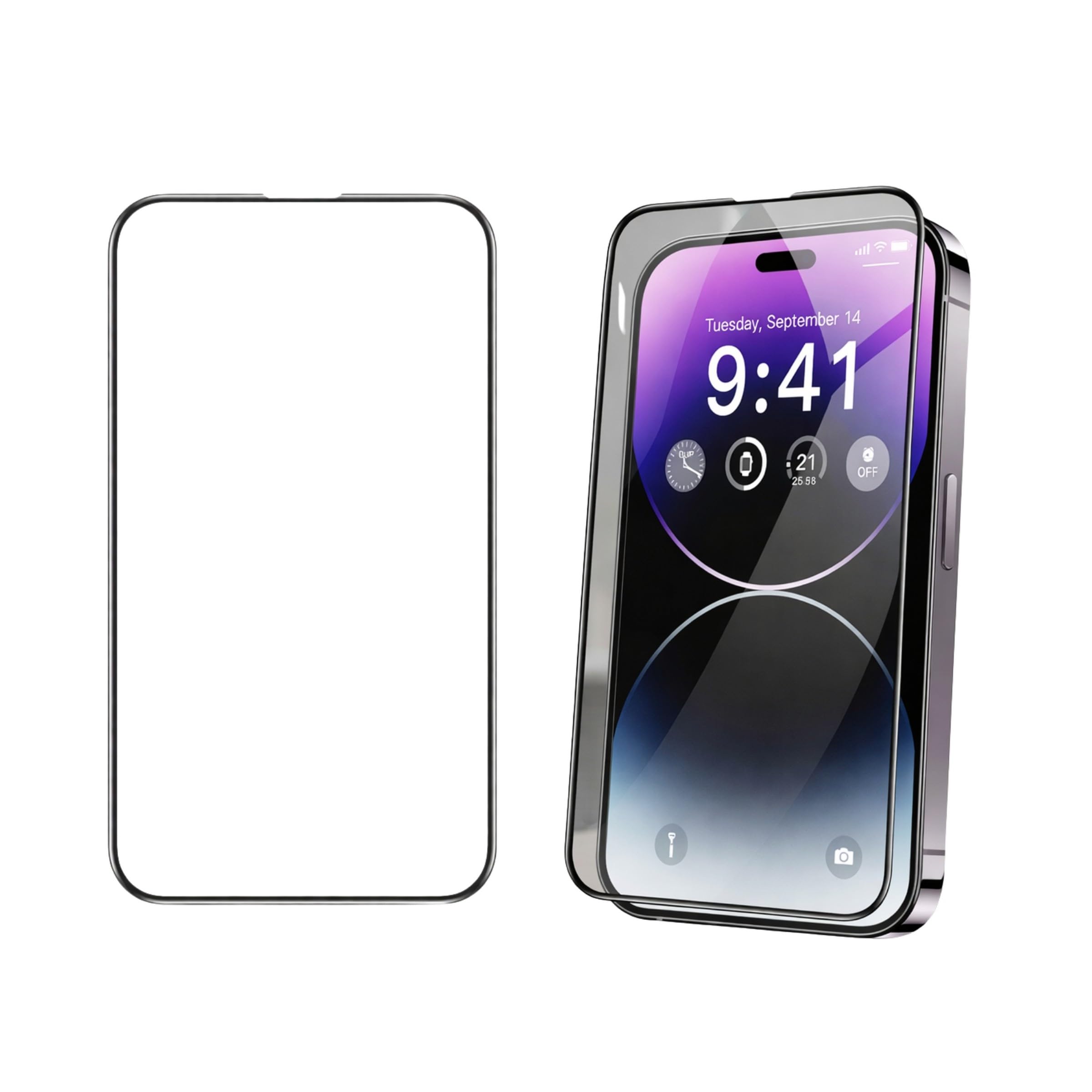 Shatchi 1 X Privacy Full Coverage Screen Protector For Iphone 15 Pro Max 6.7-Inch from B&Q