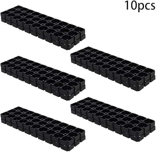 Miniatura 3 de Bettomshin 10 unids 3x10 espaciador de celdas 18650 batería de litio soporte de plástico soporte para batería DIY paquete de 0.728 in agujero