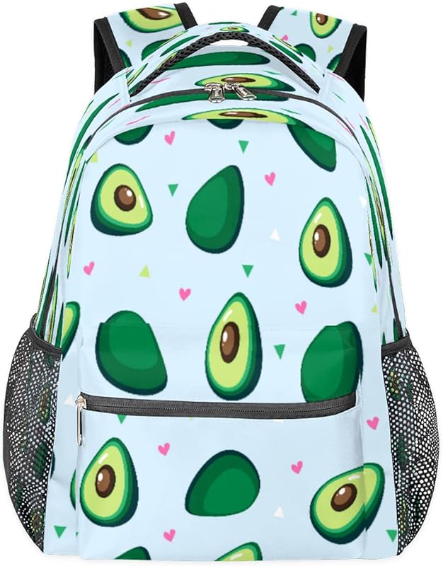 Mochilas de abacate para mulheres e homens, mochila escolar Love Heart para meninos e meninas adolescentes, mochilas para laptop para trabalho, faculdade, mochila de viagem à prova d'água, mochila para livros, mochila para caminhadas, Multicor, Medium em oferta na Shopee