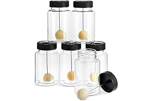 Bright Creations 6-Pack Clear Bottle Wool Daubers with Ball Brush for Crafts and Arts