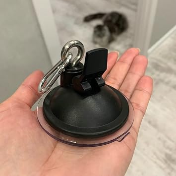 AUXPhome Powerful Suction Cup Hook Cleat for Pet Dog & cat Bathtub, Shower & Pet Bathing Tether, Dog Grooming Tub Restraint Tether - No Leash
