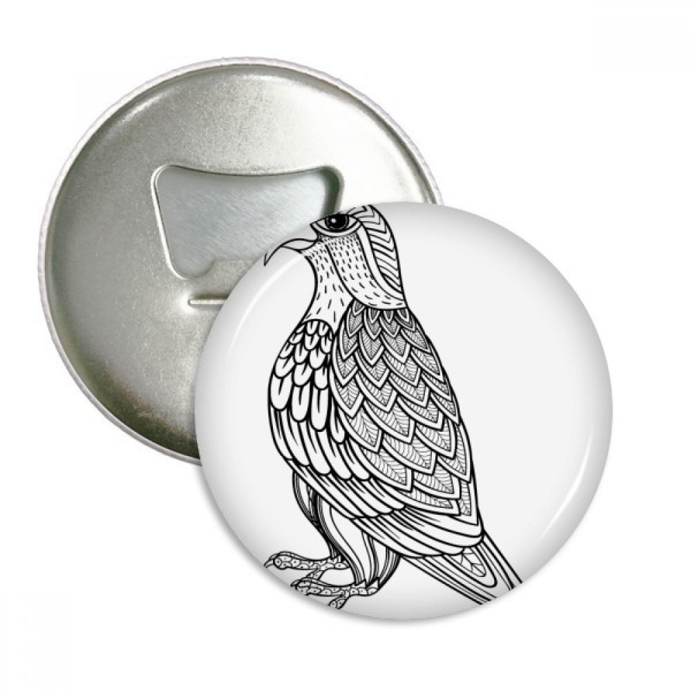 Décapsuleur aimanté et badge oiseau volant - Lot de 3 pièces déco