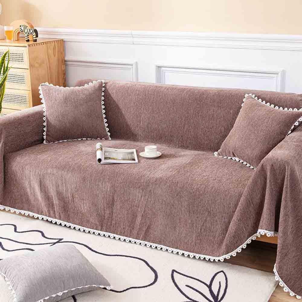 Grande housse de canapé #38, tissu noble pour décoration d'intérieur