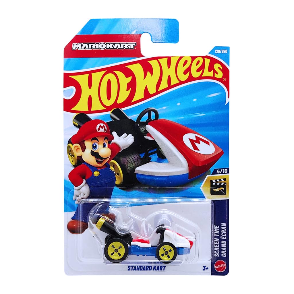 Hot Wheels Standard Kart Screen Time Ages 3 and Up 129/250 (Blue)-image-16