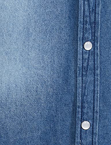 Image of Amazon Brand - INKAST Men's Slim Shirt (AZ-INK-RFS-DN-04 Indigo 1 4XL)