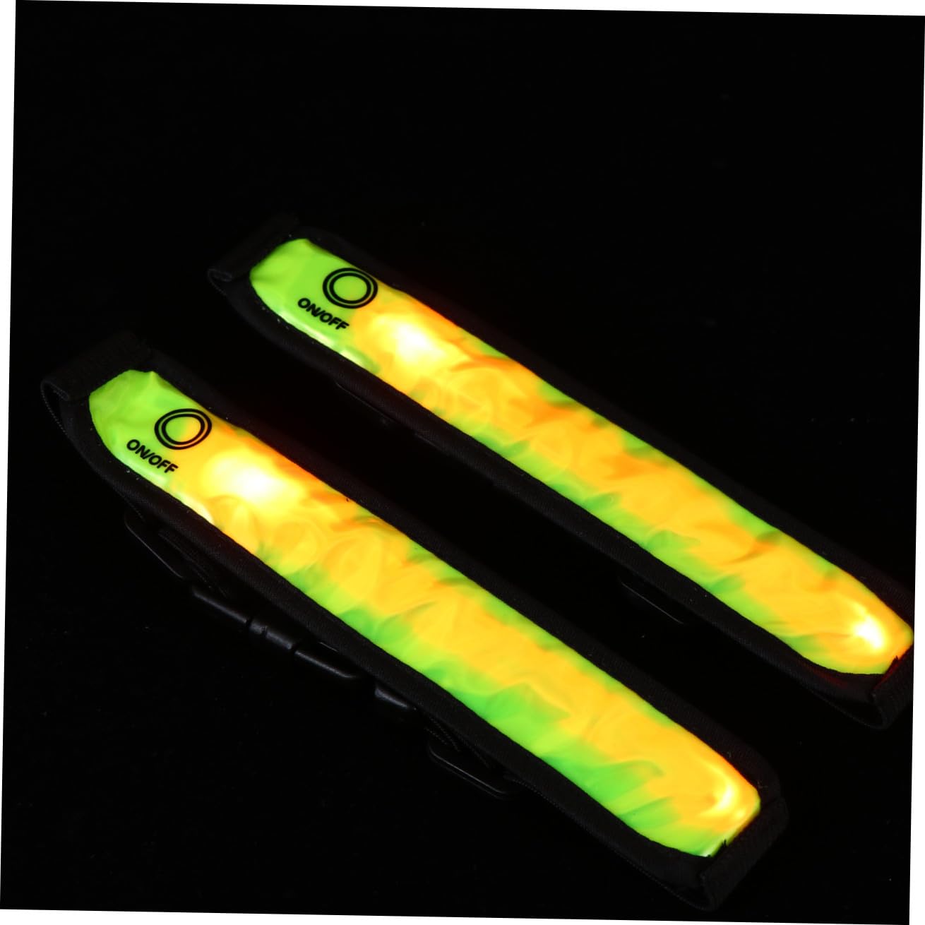 Yardwe Brazalete Reflectante con Entramado para Montar En La Noche Accesorios para Correr 2 Uds