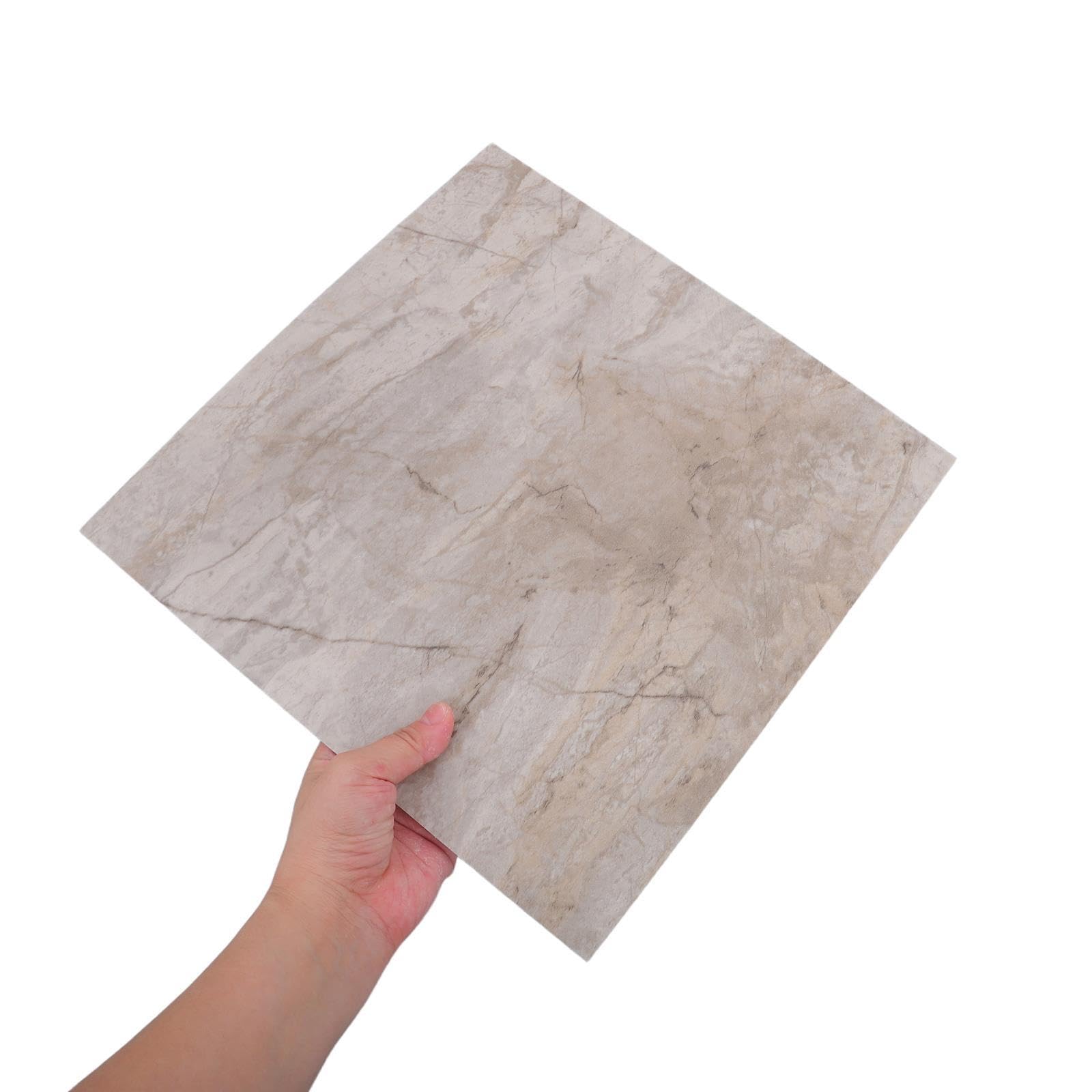 BESPORTBLE 20 Piastrelle Autoadesive Effetto Marmo per Pavimenti: Piastrelle in Pvc Impermeabili (30 X 30 Cm) – Vinile Autoadesivo per Bagno, Cucina, Soggiorno E Arredamento per La Casa