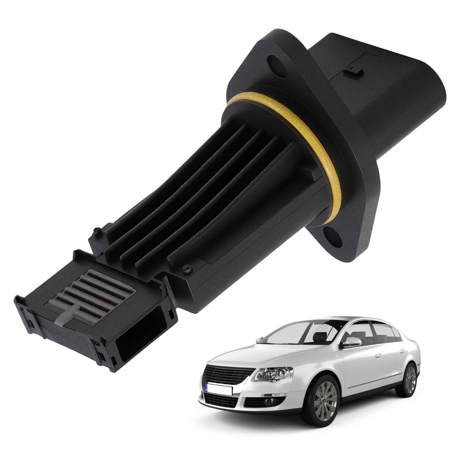 Débitmètre D'air Pour Passat B6 Golf 4 Polo 9N 722684080, Touareg Caddy Jetta T4 T5 Galaxy Alhambra Cordoba Leon Octavia Superb Capteur 028906461X Capteur Débit Masse D’air