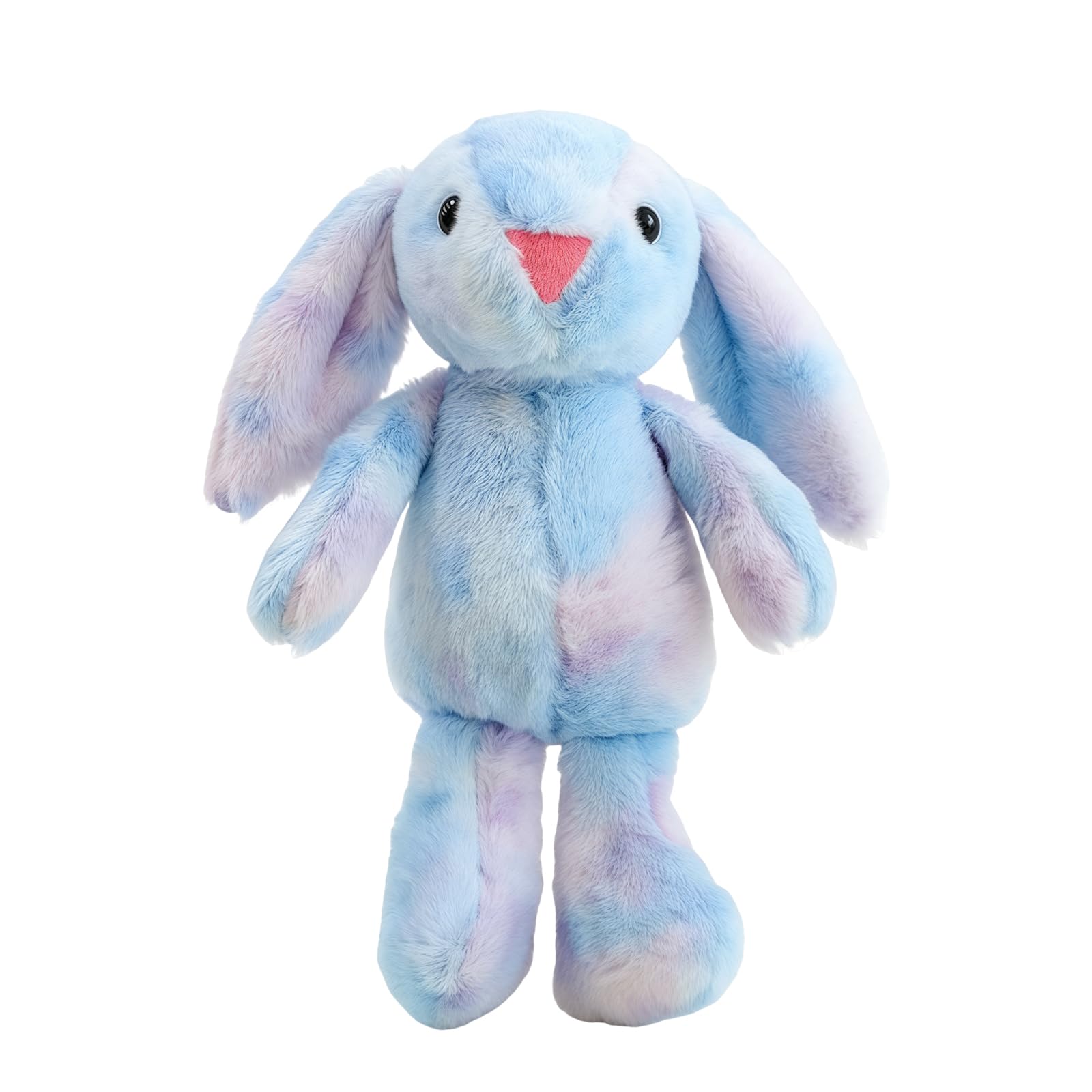 QiiWuic Bunny Teddy, Easter Bunny Teddy, Bunny Plush, 25 cm Blue Purple Rabbit Teddy for Bedtime Companion and Decorative Display, Soft PP Cotton Filling for Comfortable Snuggling
