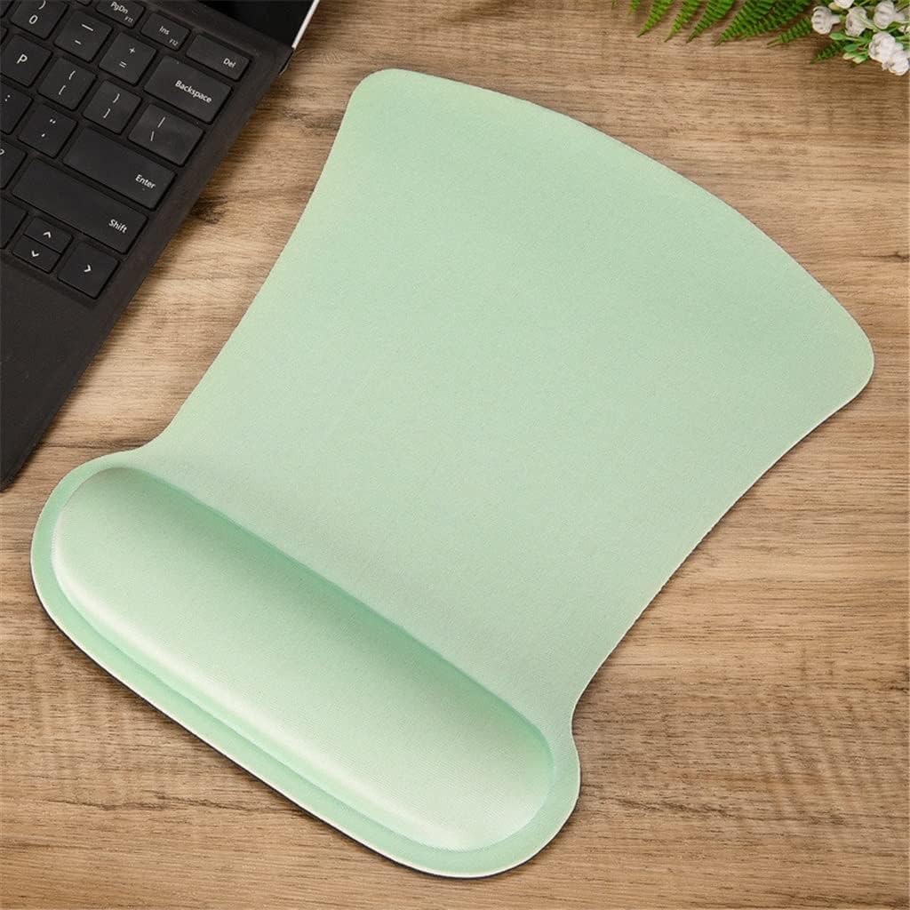 Rectangle Pad with Wrist Rest for Laptop Mat Support Wristband for Computer
