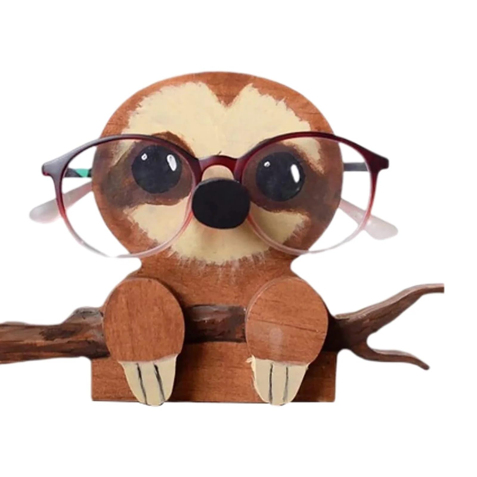 Tierische Brillenhalterung Niedlicher Tier-Brillenständer, 3D-Tier-Holzschnitzereien, Sonnenbrillen-Präsentationsständer, Regal, Brillen-Show-Ständer, Heimdekoration, Geschenk für Schreibtischdekorati