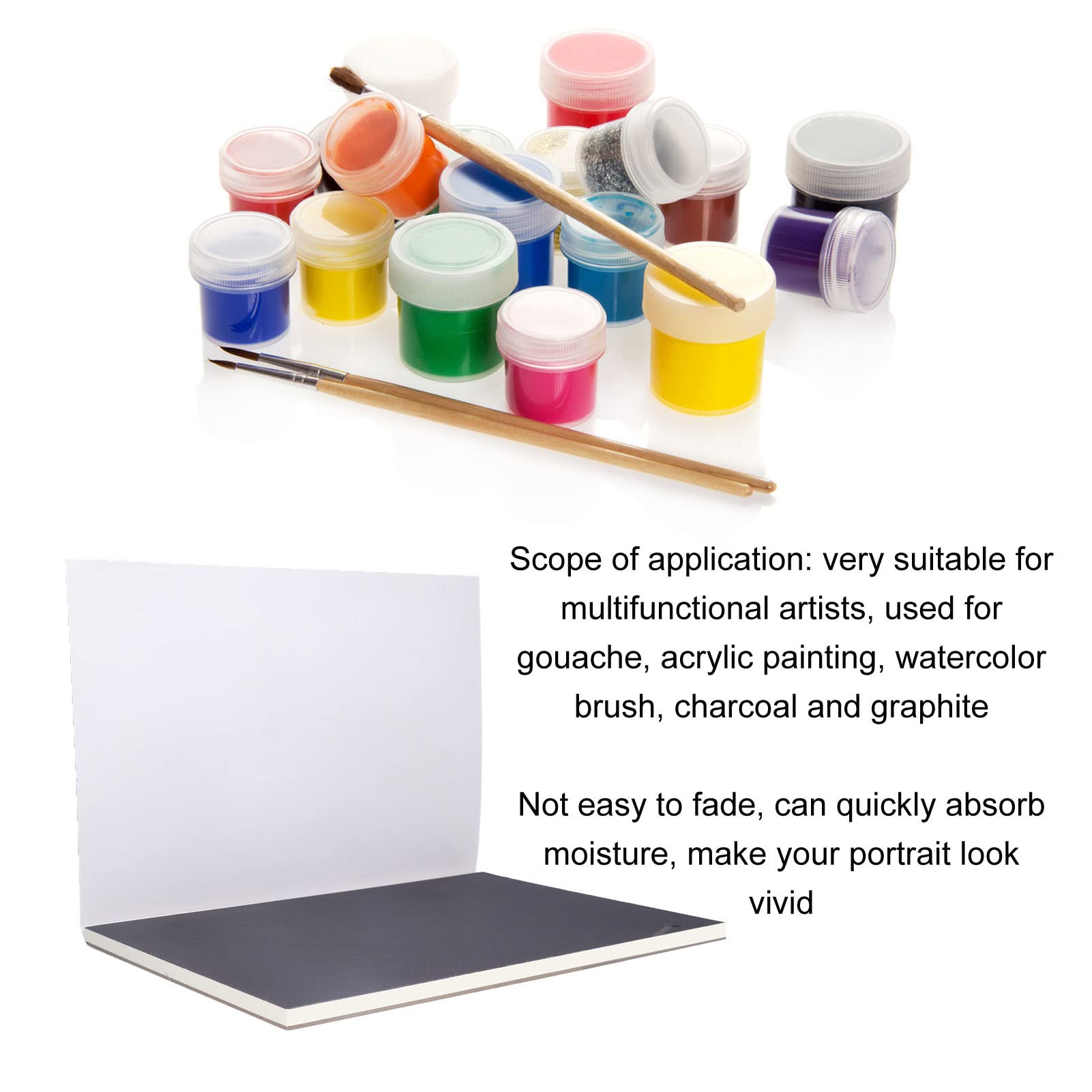 Changor Papier Aquarelle à Grain Moyen épais, Durable, à Absorption Rapide, pour Artistes et Professionnels, adapté à les Supports, 1 X Paquet