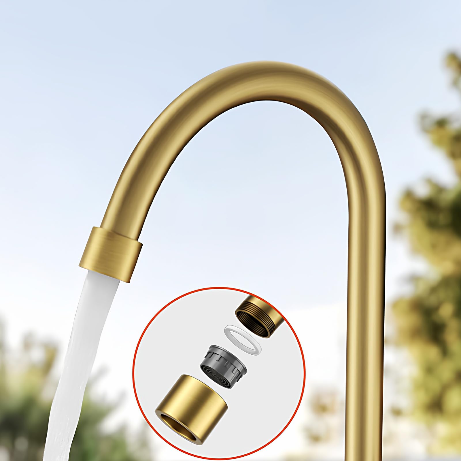 Grifo Lavadora Grifo Doble Salida De 1/2 Pulgadas Solo Agua Fría Latón Orificio Único Adecuado para Exteriores/Baño,10cm