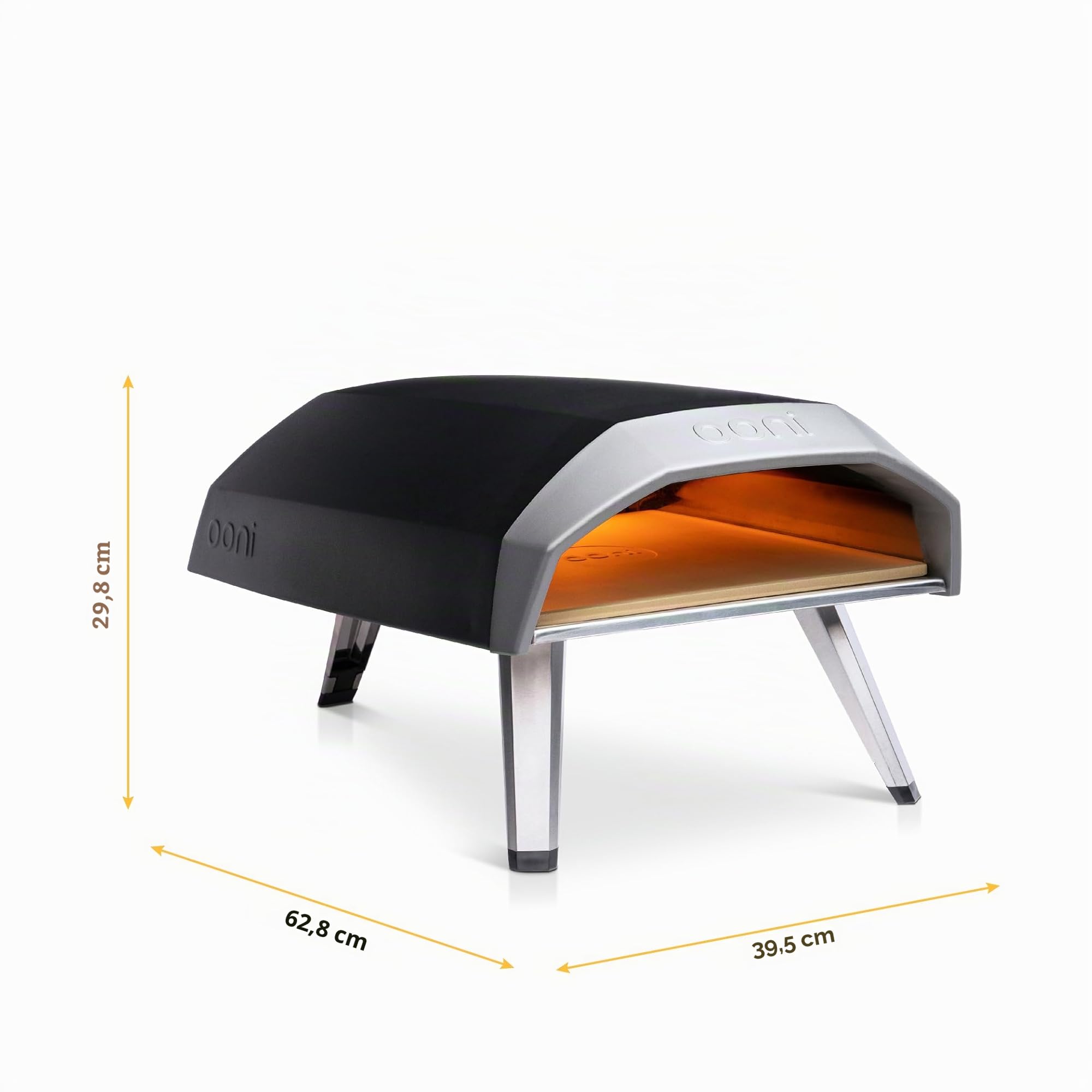 Ooni Koda 12 – Four à Pizza Gaz Portable pour Extérieur, Haute Performance, Léger et Polyvalent, Cuit des Pizzas sur Pierre en 60 Secondes – Propane EU (37 mBar)