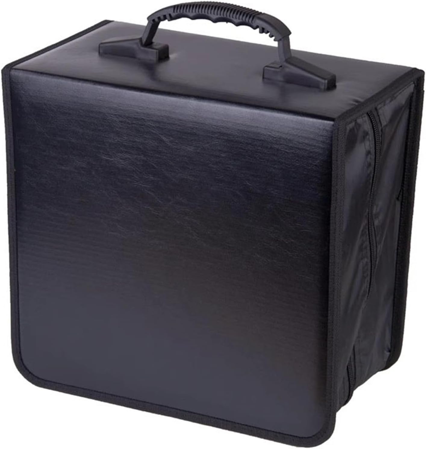 Reyox CD Case DVD Storage Holder, PU Leather DVD Cases Organizer, CD Protective Carrying Binder, Portable CD Wallet for Home Travel Black 520 Capacity