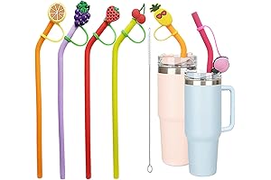 6Pcs Silicone Straws Compatible with Stanley Tumbler 14 or 20oz